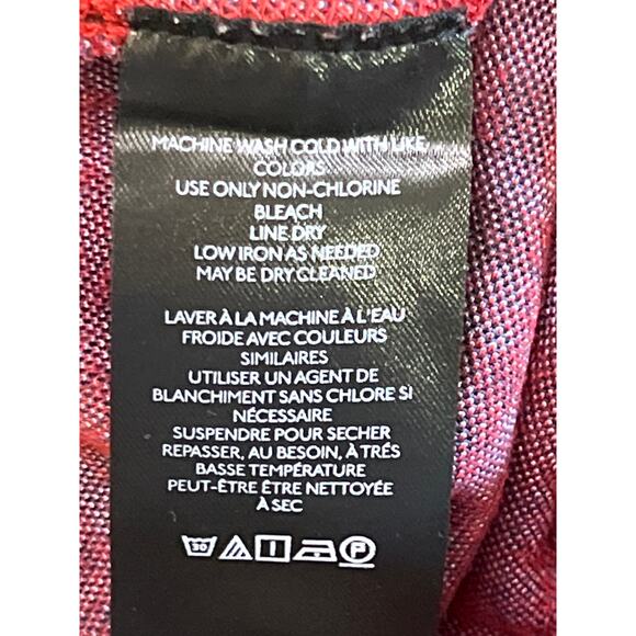 Maeve by Anthropologie Red Blue Plaid Pull On Flare Pants Women’s Size S Trouser - Picture 5 of 6